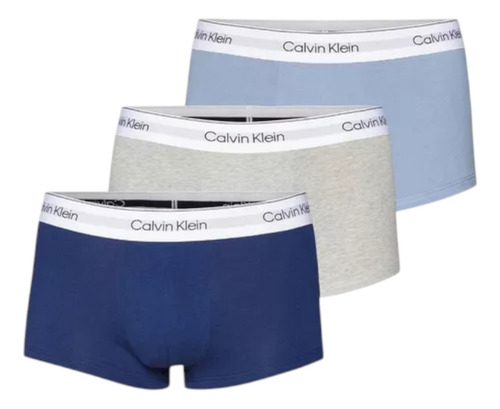 Boxer Trunk Calvin Klein De Algodón 3 Pack - Original