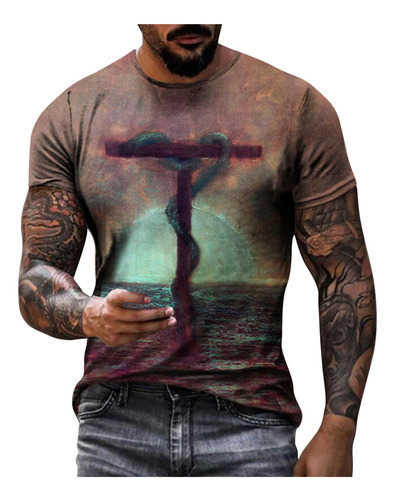 Playera En L Para Hombre, Unisex, Para Uso Diario, Con Esta