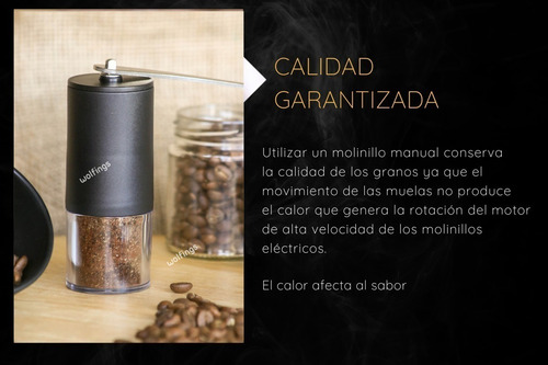 Imagen 10 de 10 de Molinillo Cafe Manual Granos Muelas Calidad Excelente