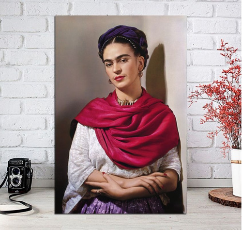 Cuadro 20x30cm Frida Kahlo Pintora Foto Color