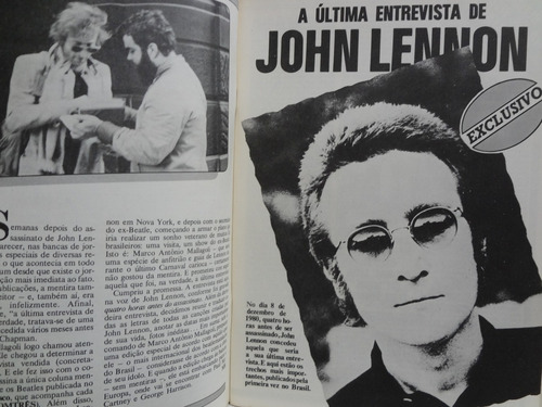 Revista Som Três John Lennon Documento + Disco + Poster (Usado)