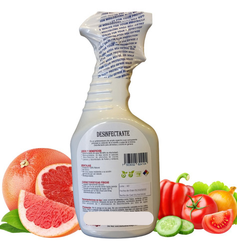 Desinfectante Semilla De Toronja Nutribiotic 1 L