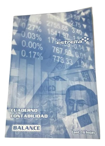 Cuaderno Contabilidad Con 16 Páginas Estrella 