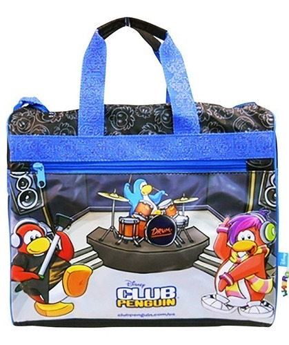 Mochila Infantil Club Penguin Bolso Rect. T. Disney 41952 