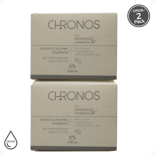 Imagen 1 de 5 de Chronos Crema Antiseñales 30+ Años Noche (2 Pack)