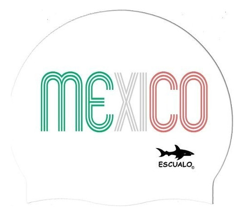 Gorra Natacion Escualo Adulto Mexico Tricolor Bca Adulto