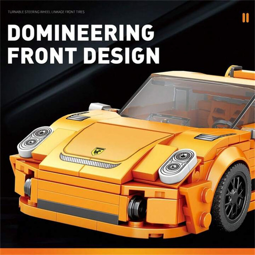 Porsche 911 Gt3 Coche De Construcción 338 Piezas