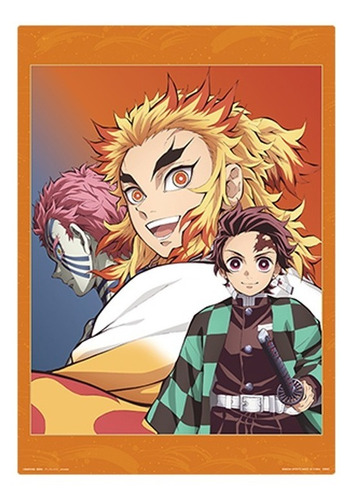 Poster Pvc Demon Slayer Tanjiro Kamado Kyojuro Rengoku Akaza