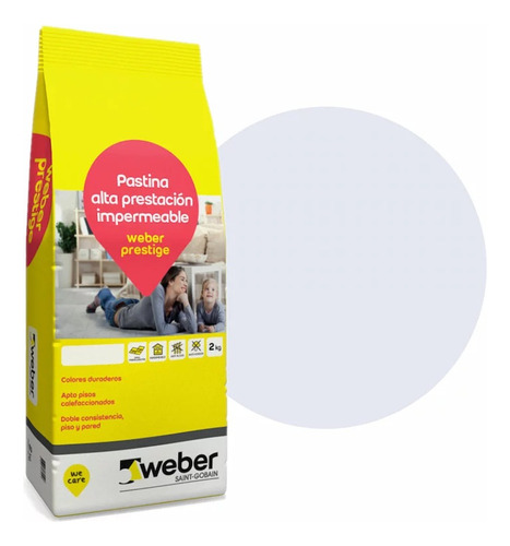 Weber Color Pastina Prestige Gris Perla 2kg Impermeable