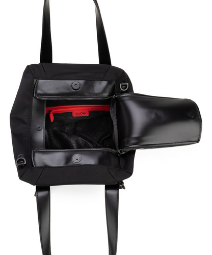 Bolsa Satchel Cloe Ridifali Grande Negro Grande