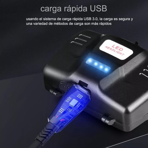 A Lámpara Hunting Miner Recargable Y Potente