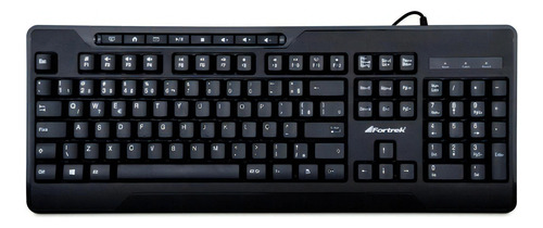 Teclado Multimídia Fortrek Olk101 Usb 2.0 Abnt2