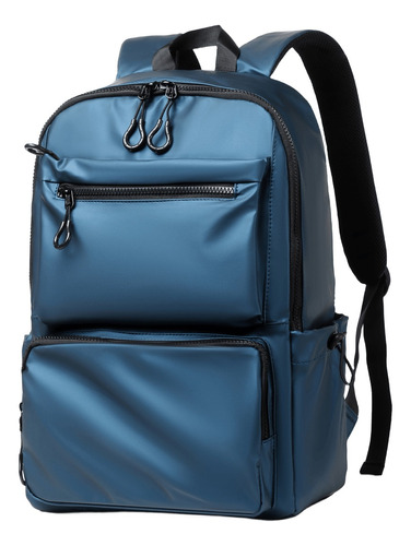 Umjofa Mochila De Negocios Impermeable Para Hombre Mochila Para Laptop De 15.6 Pulgadas Color Azul Diseño De La Tela Liso