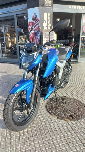 Imagen 19 de 24 de Tvs Rtr 160 New Model Azul Tipo Ns Fz Gixxer Motovega