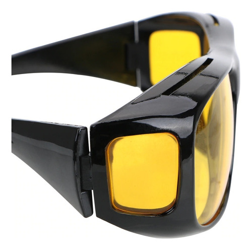 Óculos Visão Noturna Dirigir Noite Night Vision Ciclismo Armação Preto Lente Amarelo