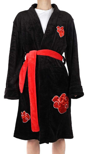 Akatsuki Naruto Robe, Bathrobe Kimono Anime Cosplay Itashi