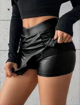 Comprar Falda Corta Minifalda Con Short Faldas Negras Mujer