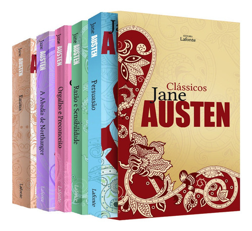 Box clássicos Jane Austen - Caixa 05 Volumes, de Austen, Jane. Série Coleção Jane Austen Editora Lafonte Ltda, capa dura em português, 2018