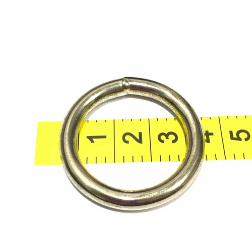 Imagen 2 de 4 de Argollas Soldadas 30mm X 10u. Ideal Collares De Mascotas.