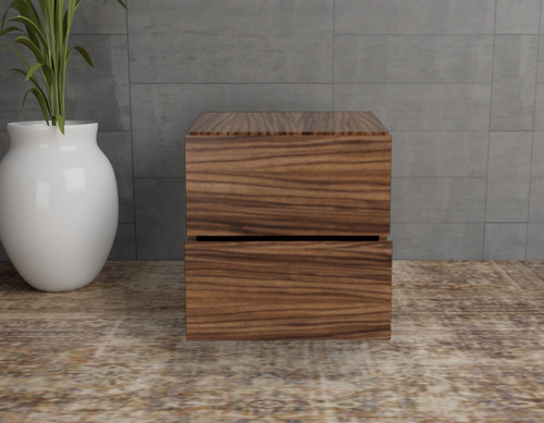 Buro Para Recamara Moderno 2 Cajones Mesa Noche Minimalista