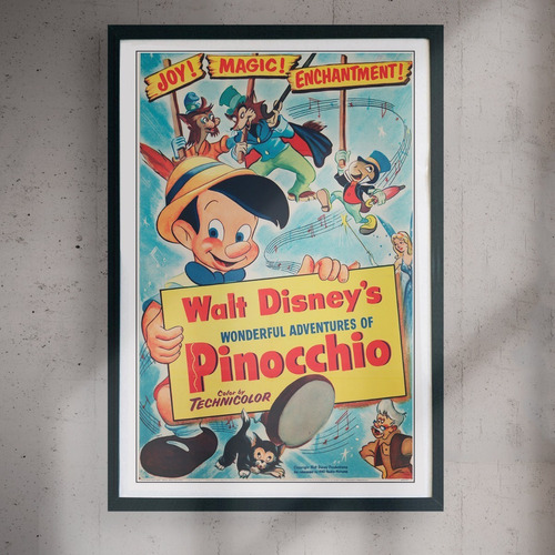 Cuadro 60x40 Peliculas - Pinocho - Clasicos Disney