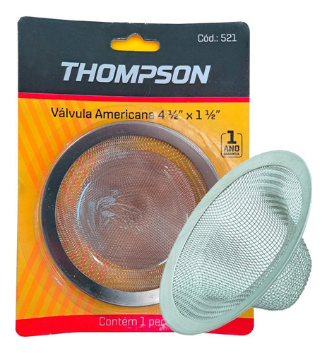 Ralinho Aco Inox Thompson Valvula Americana 4.1/2 . / Kit C