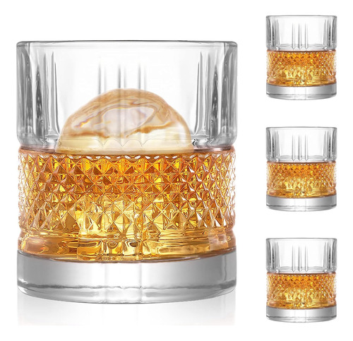 Vasos De Whisky Veecom, Juego De Vasos De Whisky De Cristal