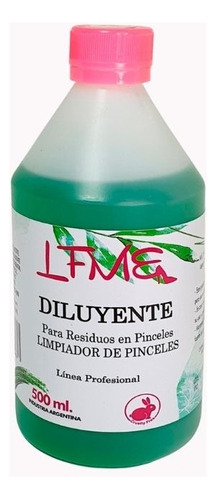 Limpiador De Pinceles Acrilico Gel 500 Ml  Anmat Lefemme