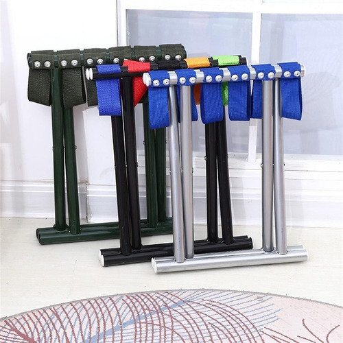 2 Sillas Plegable Banco Portátil Taburete Picnic Paseos Color Azul