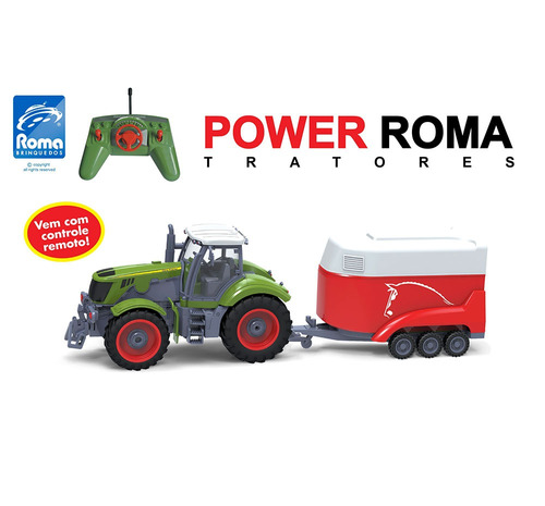 Trator De Controle Remoto Power Roma Haras 1765 -roma-oferta