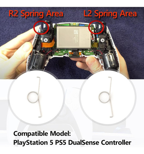 Resortes Botón De Gatillo L2 R2 Para Control Ps5 Dualsense