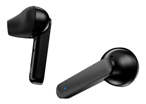 Audífono in-ear inalámbrico QCY T3 negro con luz LED