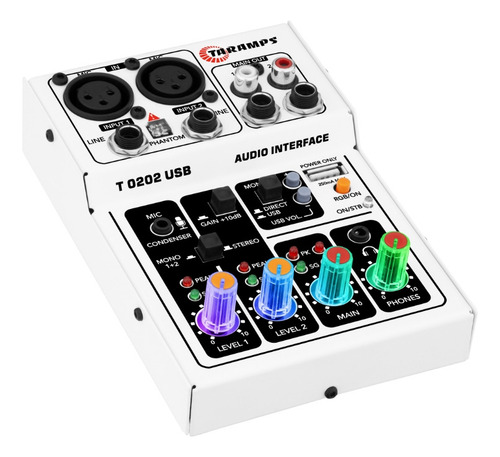 Mesa Som T0202 Interface Usb Xlr P10 Rgb Phantom Power 48v