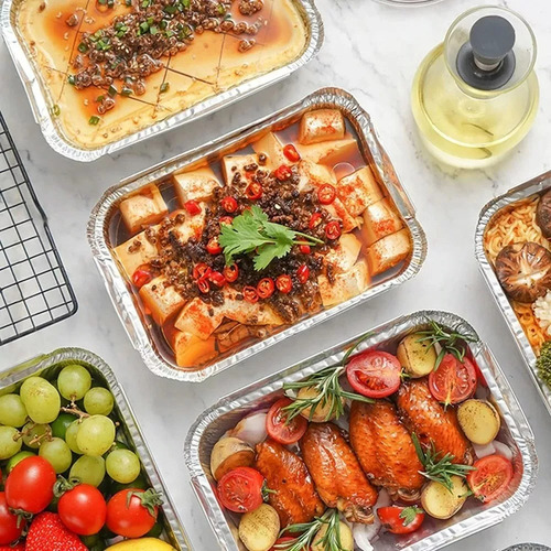 Bandeja / Envase De Aluminio C-30 C/tapa Domo (20 Unidades)