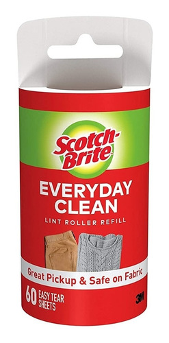 Repuestos 6 Pzas Para Scotch-brite Lint Roller Quita Pelos