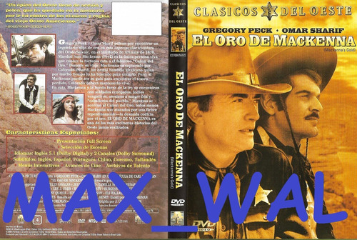 El Oro De Mackenna Dvd Gregory Peck Omar Sharif Tely Savalas