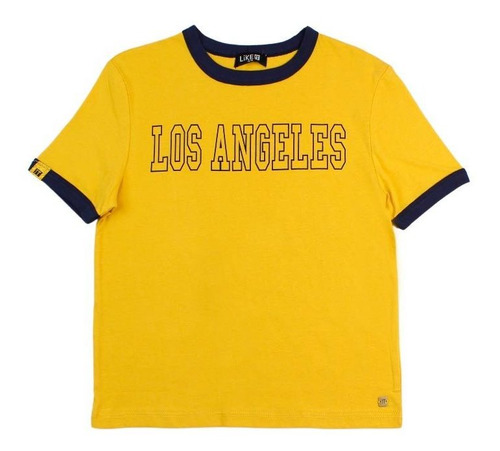 Polera Varsity Mostaza Teens Niña Like It