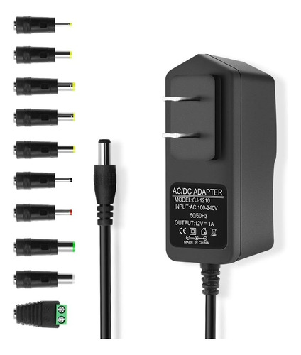 Cable Cargador Con 10 Adaptadores 100-240v/ac 50/60hz 1.0 A