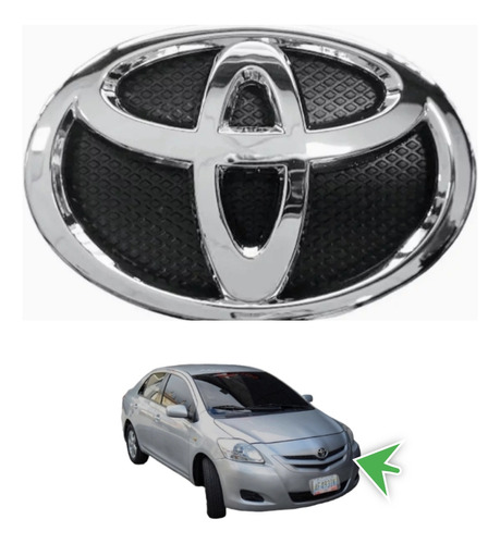 Emblema Frontal Para Toyota Yaris Belta 2006/2009 Remplazo 