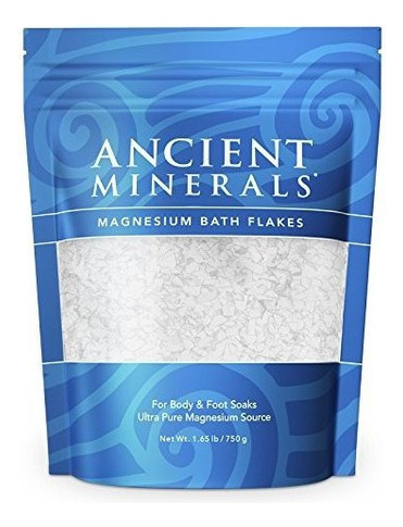 Ancient Minerals Magnesium Bath Flakes 1.65lbs - Cloruro De