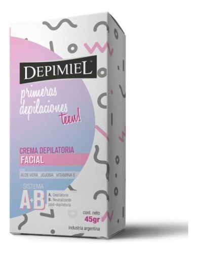 Crema Depilatoria Depimiel Primeras Depilaciones Para Rostro Piel Normal 45 g