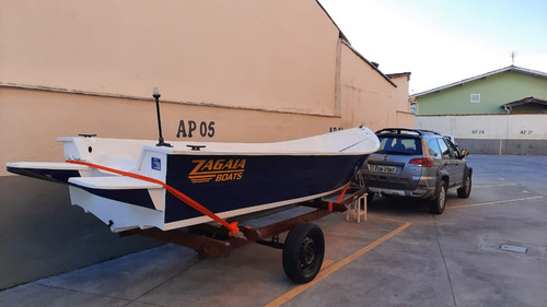 Barco Zagaia De 5 Metros E Meio , Carreta De Encalhe E Motor