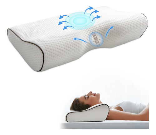 Almohada Memory Foam Gel Ajustable Ortopedica Cervical