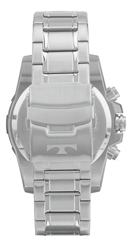Relógio Technos Legacy Prata Masculino Analógico Os1abk/1p Correia Prateado Bisel Preto Fundo Multicolor