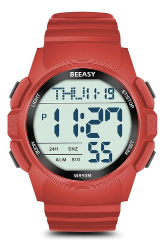 Beeasy Men Digital Sports Watch, Reloj Impermeable Con Cronó