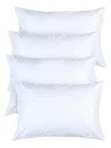 Comprar Juego De 4 Fundas De Almohada Blancas, Fundas De Almohada De