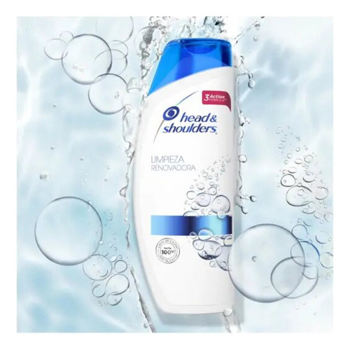 1 Shampoo Head & Shoulders 375 Ml Limpieza Renovadora