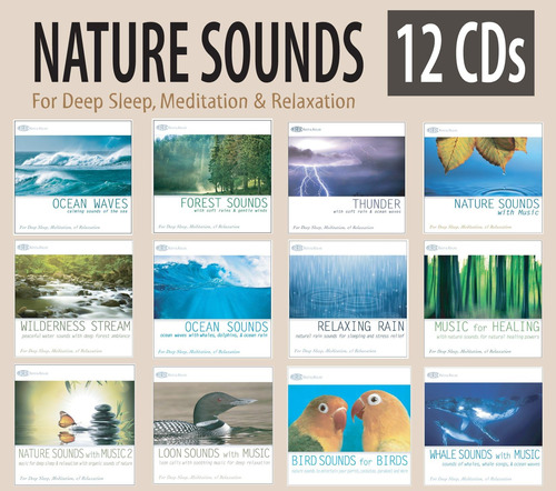 Cd: Set De 12 Cd De Nature Sounds: Ocean Waves, Forest Sound