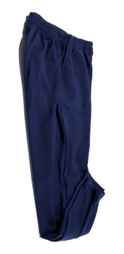 Pantalon Jogging Azul Algodon Frizado Colegial T12 Al 16