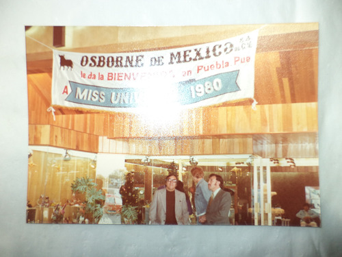 Vintage (1980) Fotografía Miss Universo En Puebla
